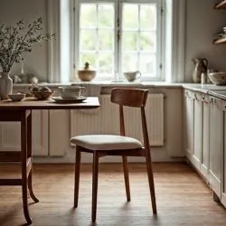 Stuhl - Ystad (nussbaum/beige) - 2 Stck.