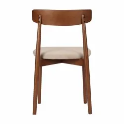 Stuhl - Ystad (nussbaum/beige) - 2 Stck.