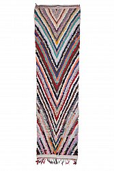 Marokkanische Berber Teppich Boucherouite 405 x 115 cm