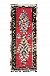 Marokkanischer Berber Teppich Boucherouite 325 x 135 cm