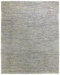 Wollteppich - Jenim (schwarz/beige)