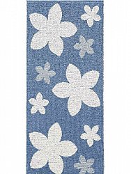 Kunststoffteppiche - Der Horred-Teppich Flower (blau)