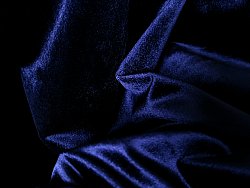 Vorhänge - Samtvorhang Marlyn (dunkelblau)