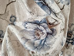 Vorhang - Blom (blau)