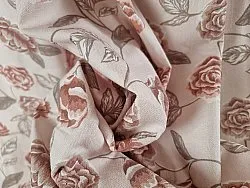 Vorhänge - Baumwollvorhang Wreath (rosa)