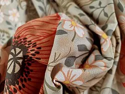 Baumwollvorhang - Poppy (beige)