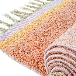 Hochflorteppiche - Celina Natural Cotton Shaggy (rosa/beige)