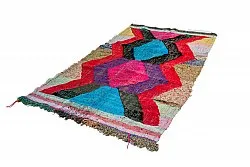 Marockansk Boucherouite-matta 125 x 235 cm