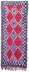 Marokkanischer Berber Teppich Boucherouite 275 x 115 cm