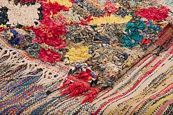 Marokkanischer Berber Teppich Boucherouite 250 x 115 cm