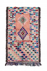 Marokkanische Berber Teppich Boucherouite 225 x 145 cm