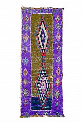 Marokkanischer Berber Teppich Boucherouite 290 x 110 cm
