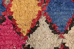 Marokkanischer Berber Teppich Boucherouite 210 x 95 cm