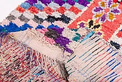 Marokkanischer Berber Teppich Boucherouite 270 x 110 cm