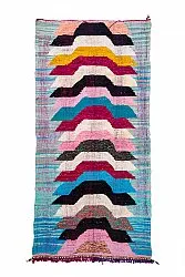 Marokkanischer Berber Teppich Boucherouite 150 x 310 cm
