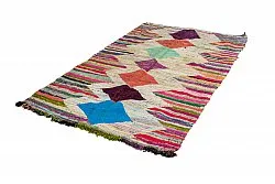 Marockansk Boucherouite-matta 140 x 255 cm