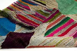 Marockansk Boucherouite-matta 140 x 255 cm