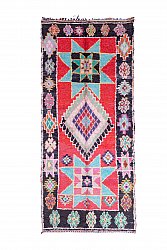 Marokkanischer Berber Teppich Boucherouite 290 x 125 cm