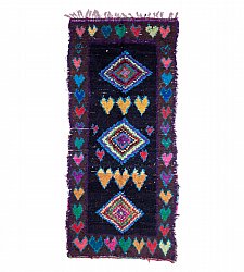Marokkanische Berber Teppich Boucherouite 295 x 125 cm