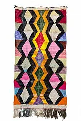 Marokkanischer Berber Teppich Boucherouite 150 x 305 cm