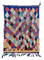 Marokkanische Berber Teppich Boucherouite 185 x 135 cm