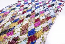 Marokkanischer Berber Teppich Boucherouite 280 x 105 cm