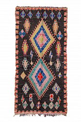 Marokkanische Berber Teppich Boucherouite 305 x 140 cm