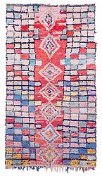 Marokkanische Berber Teppich Boucherouite 230 x 130 cm