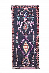 Marokkanische Berber Teppich Boucherouite 260 x 115 cm