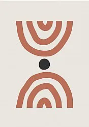 Wilton-Teppich - Vannes (beige/schwarz/orange)