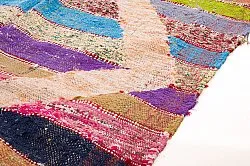 Marokkanischer Berber Teppich Boucherouite 125 x 265 cm