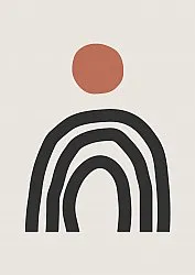Wilton-Teppich - Rochelle (beige/schwarz/orange)