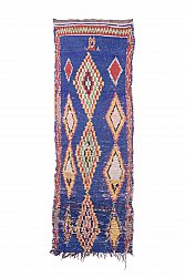 Marokkanischer Berber Teppich Boucherouite 260 x 90 cm