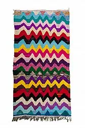 Marokkanischer Berber Teppich Boucherouite 125 x 235 cm