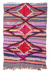 Marokkanischer Berber Teppich Boucherouite 210 x 130 cm