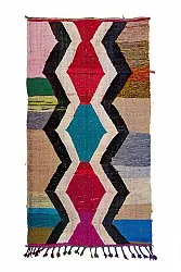 Marokkanischer Berber Teppich Boucherouite 145 x 265 cm