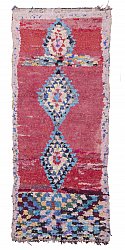 Marokkanischer Berber Teppich Boucherouite 275 x 115 cm