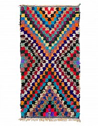 Marokkanischer Berber Teppich Boucherouite 225 x 120 cm