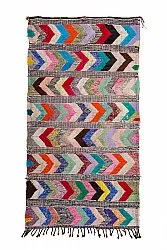 Marokkanischer Berber Teppich Boucherouite 150 x 275 cm