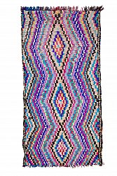Marokkanischer Berber Teppich Boucherouite 305 x 155 cm
