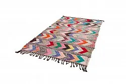Marokkanischer Berber Teppich Boucherouite 150 x 275 cm