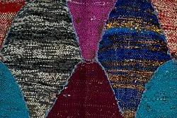 Marockansk Boucherouite-matta 125 x 225 cm