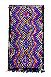 Marokkanische Berber Teppich Boucherouite 290 x 160 cm