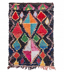 Marokkanischer Berber Teppich Boucherouite 190 x 135 cm