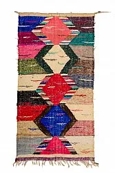 Marokkanischer Berber Teppich Boucherouite 125 x 240 cm
