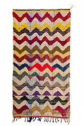 Marokkanischer Berber Teppich Boucherouite 150 x 285 cm