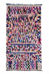Marokkanische Berber Teppich Boucherouite 265 x 145 cm