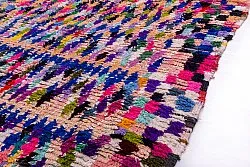 Marokkanische Berber Teppich Boucherouite 265 x 145 cm