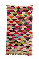 Marokkanischer Berber Teppich Boucherouite 155 x 290 cm