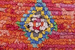 Marokkanischer Berber Teppich Boucherouite 220 x 140 cm
